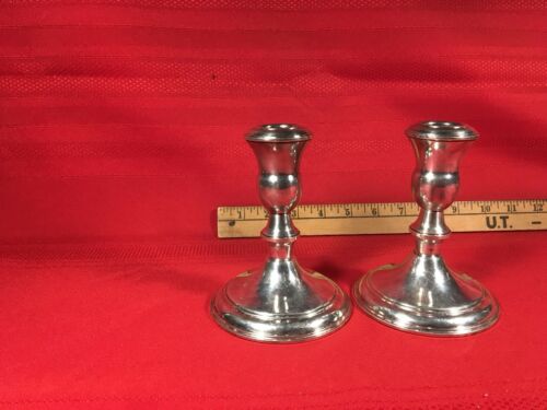 REED & BARTON STERLING SILVER CANDLE STICKS