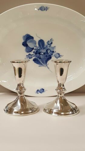 Beautiful Pair Of Vintage Duchin Sterling Silver Candlesticks 4-5/8