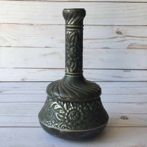 Vtg Derby Silver Co. Repousse Vase / Candlestick Holder? # 1906 Antique Decor