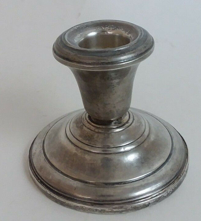 Frank M Whiting Sterling Weighted Reinforced 2052 Candle Holder Single