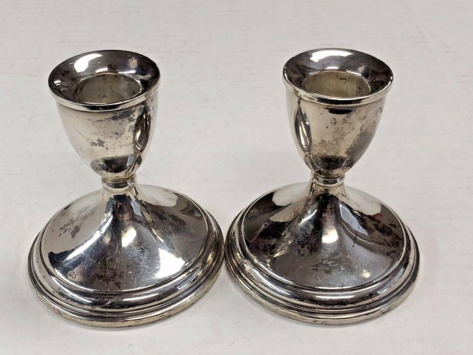 Preisner Sterling Weighted #33 Candle Holders