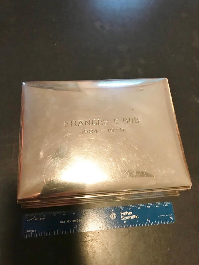 Vintage Gorham Sterling Silver 302 Jewelry Box 18.3oz Mid Century Modern PostWar
