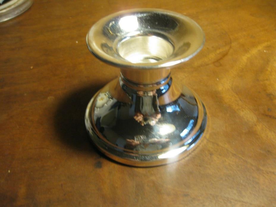 COIN SILVER CANDLE HOLDER MARKED .900 IN ARABIC