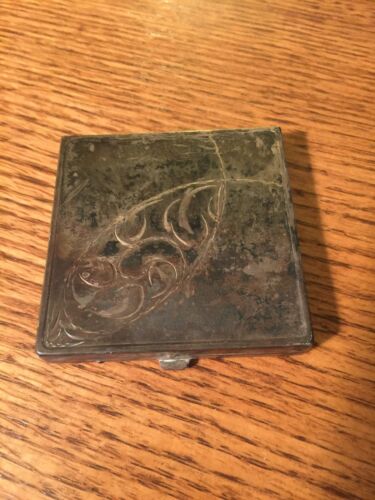 Vintage Sterling Compact Made In Canada 133 Grams
