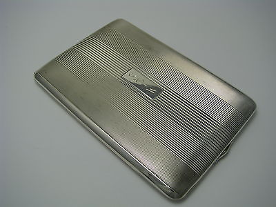 NAPIER STERLING SILVER CIGARETTE CASE SILVER BOX 925 Silver by Napier ca1930-40s