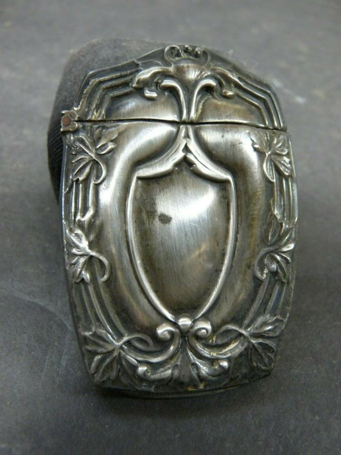 Vesta Matchholder Art Nouveau 1900 Antique