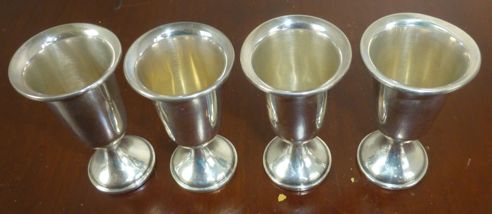 SET OF 4 VINTAGE STERLING SILVER CORDIAL CUPS - TOWLE #58 STYLE