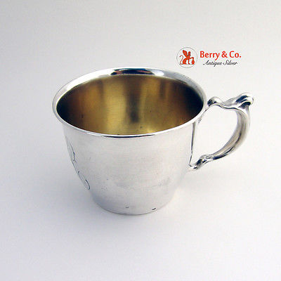 Cup Mug Sterling Silver Gilt International 1910