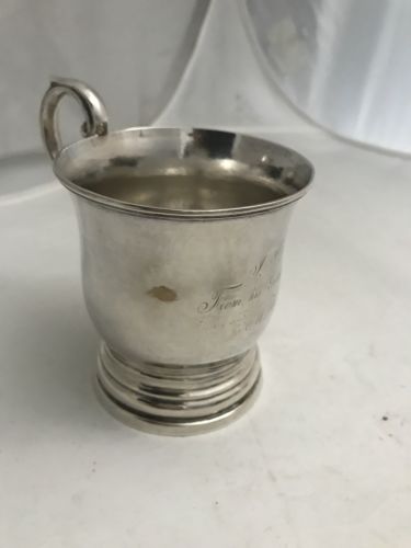 Child’s Cup Mug Coin Silver O. Rich Boston MA