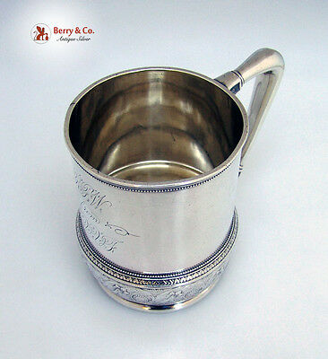 Arabesque Style Mug Whiting 1875 Sterling Silver