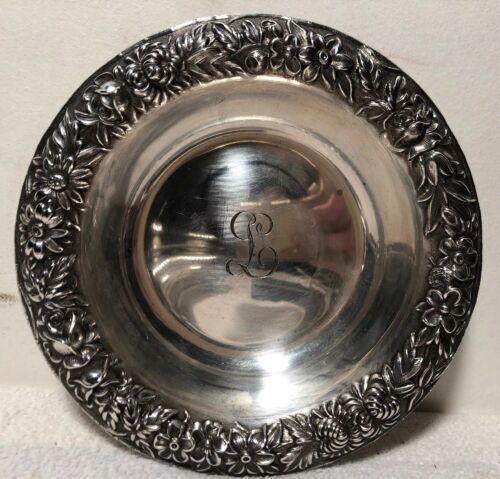 S. Kirk & Son Sterling Silver Repousse Rim Dish