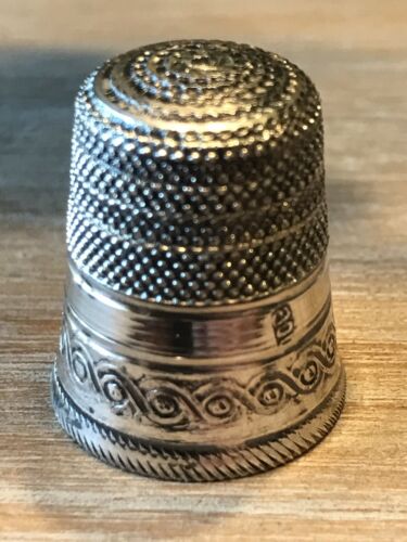 vintage thimble silver 800