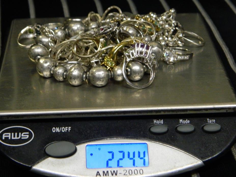 Lot of Sterling Silver 224.4 Grams