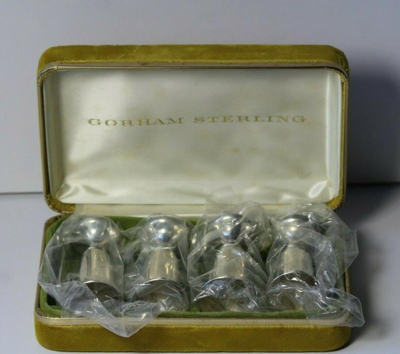 Vintage Mid 20thC Gorham Sterling Silver Cordial Shot Glass Cups  Never Opened