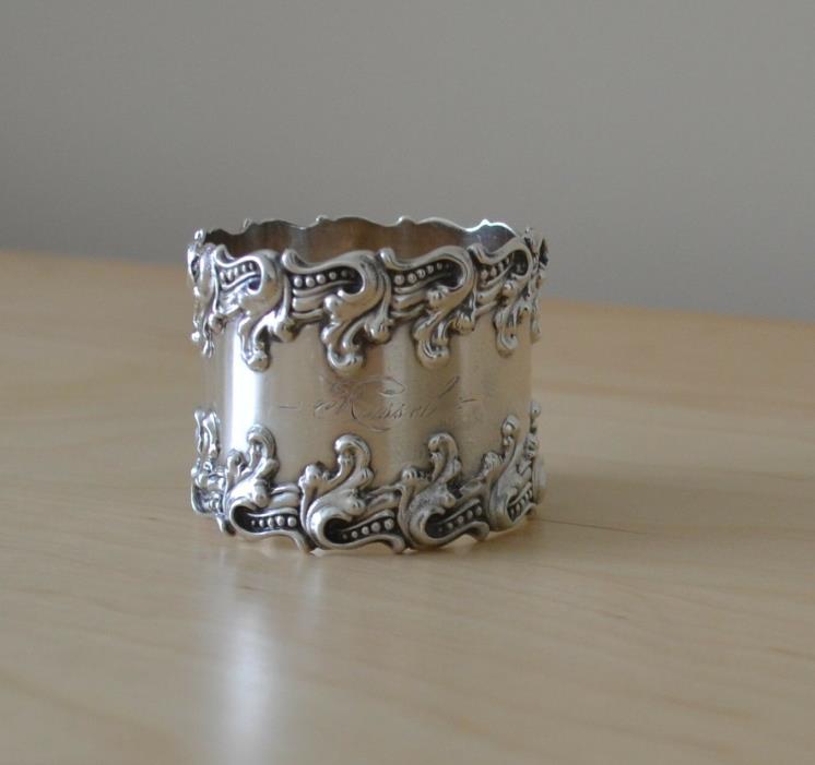 Woodside Sterling Silver Rococo Napkin Ring