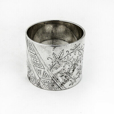Aesthetic Napkin Ring Sterling Silver 1886