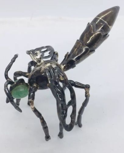Lalaounis Greece Vintage Sterling Silver Figural Wasp Bee Figurine