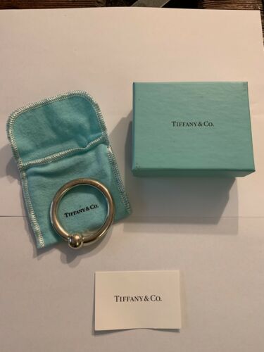 Vintage TIFFANY & CO Baby's STERLING SILVER 925 Teething Ring & Rattle, 31g