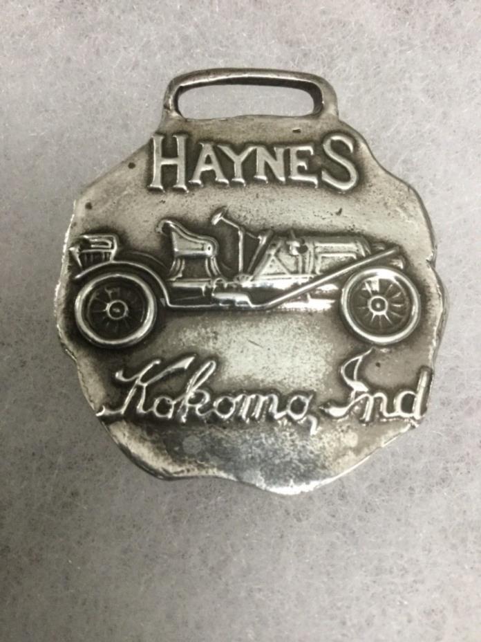 Vintage Sterling Silver Haynes Kokomo, Indiana watch fob.