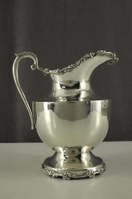 Vintage Tableware 1953 HNOS S Mexican Solid Sterling SILVER Water Pitcher 8.5