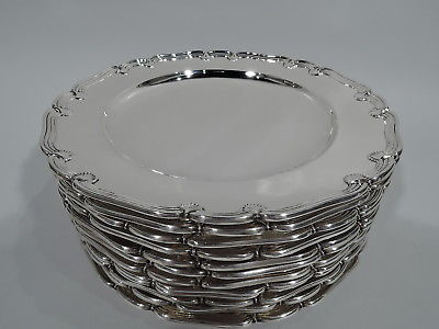 Tiffany Plates - 9509 - Antique Appetizer Salad - American Sterling Silver