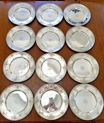 Set of 12 CARTIER Sterling Silver Large 11