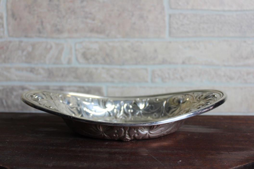 Antique Gorham Art Nouveau Sterling Silver Bread Platter .925  217 grams.