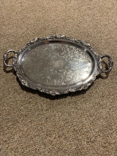 vintage Silver Plated Tray