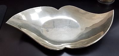 515 GRAM STERLING SILVER SERVING PLATTER WITH FLAIR MODERN ABSTRACT DESIGN BOWL