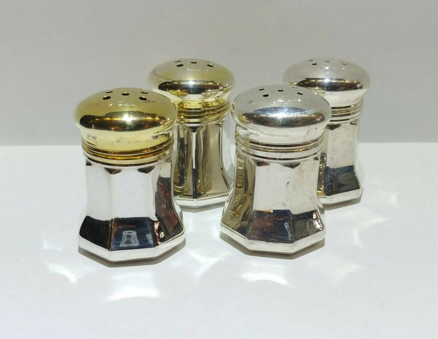 Cartier Sterling Silver Salt and Pepper Shaker Set, Two of Each