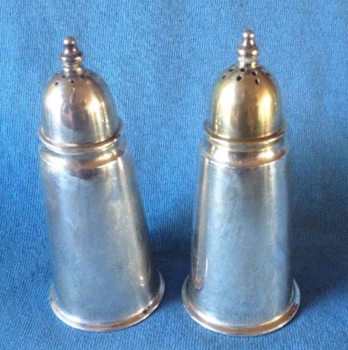 Set of Antique Wallace solid Sterling Silver Salt & Pepper Shakers 78.5 grams