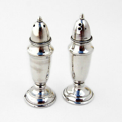 Small Salt and Pepper Shakers 950 Sterling Silver