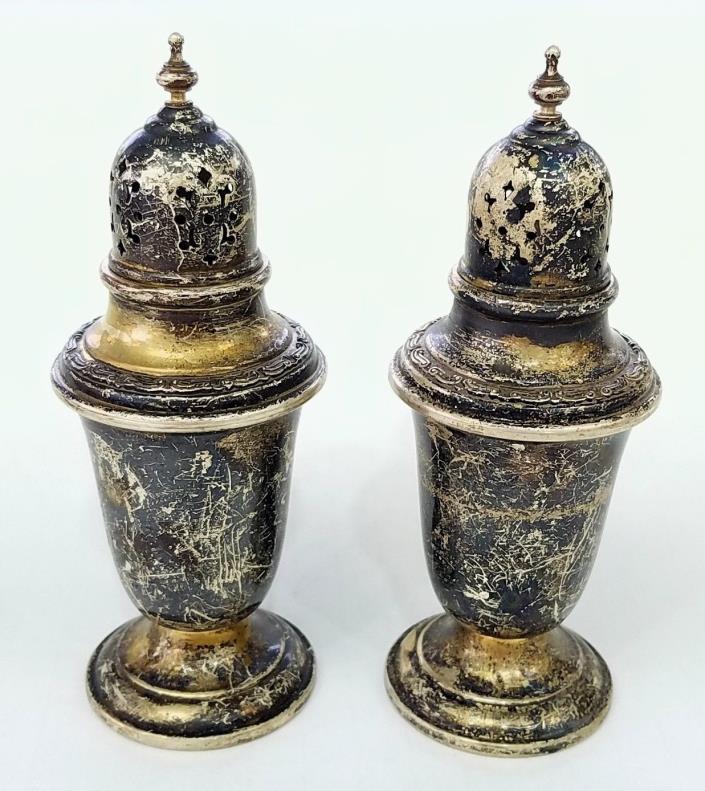 * STERLING SILVER GORHAM SALT AND PEPPER SHAKER SET