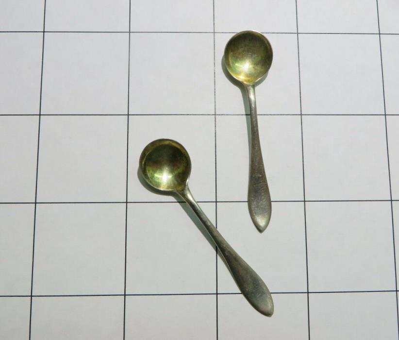 STERLING SALT SPOONS - PAIR 1930's