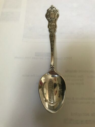 New York Flatiron Building Sterling Silver Souveneir Spoon