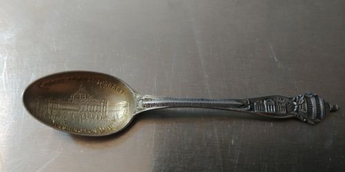 Congessional Library Washington DC Sterling Silver Souvenir Spoon