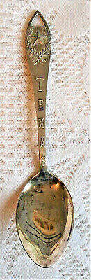 Sterling Silver Souvenir Spoon Texas Bell Trading Post