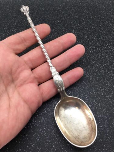 Antique sterling silver spoon  extremely rare!!!!
