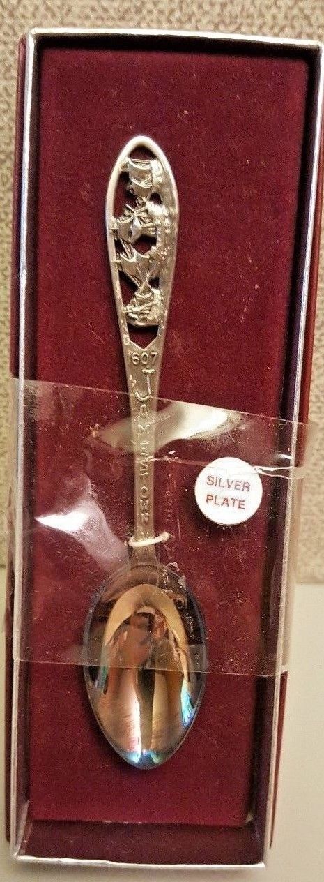 Bates & Klinkle 1607 Jamestown VA Silver Plated Souvenir Spoon