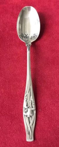 WDS13 Sterling Flat End Floral Spoon by Whiting Sterling