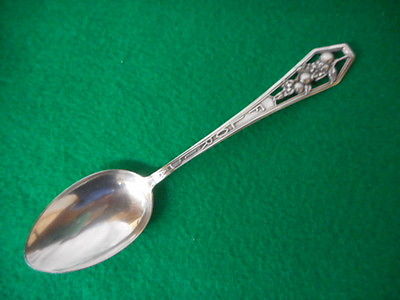 Antique Watson Sterling Silver Florida Souvenir Spoon Pierced Handle5 1/2