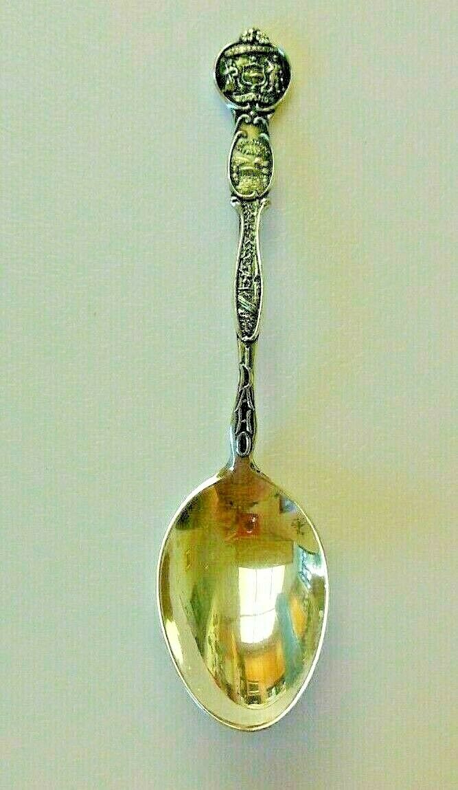 Vtg Sterling Silver Idaho Souvenir Spoon Shoshone Falls Ornate 1951