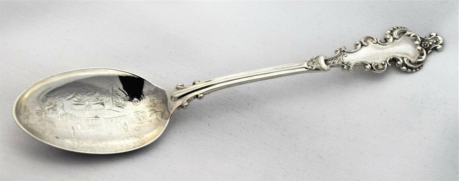 Vintage Fort Washington Cincinnati OH Sterling Silver Souvenir Spoon