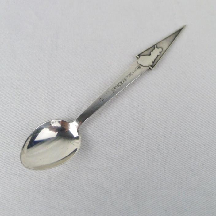 Finland Souvenir Spoon 830 Silver 12.9 Grams 4.75 Inches Long 1972