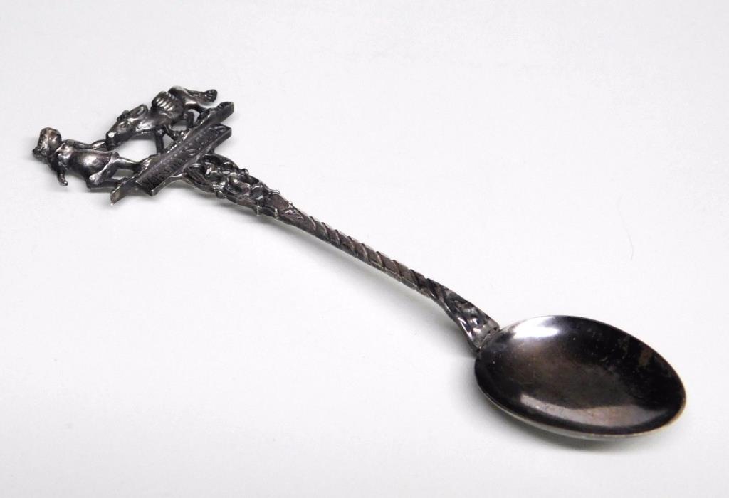 Virgin Islands Sterling Silver Souvenir Spoon Woman & Mule