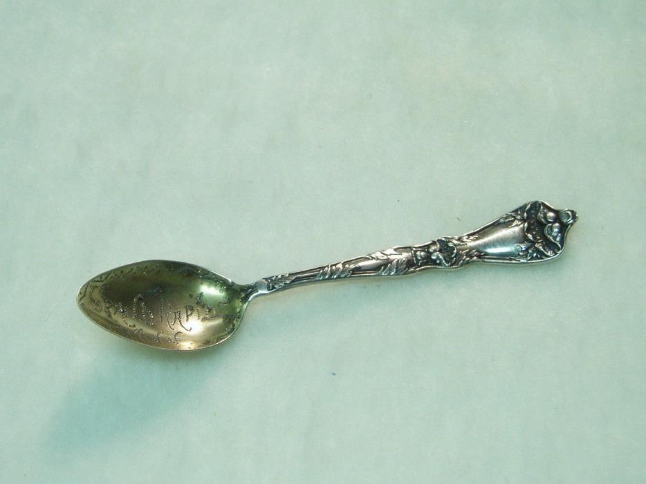 Vintage Sterling Silver Minnesota Souvenir Spoon Manchester 7.6 grams