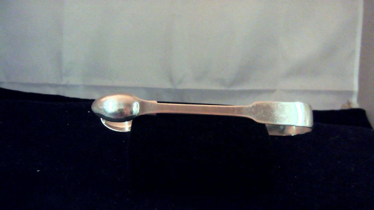 Antique English sterling silver tongs, Ca. 1827