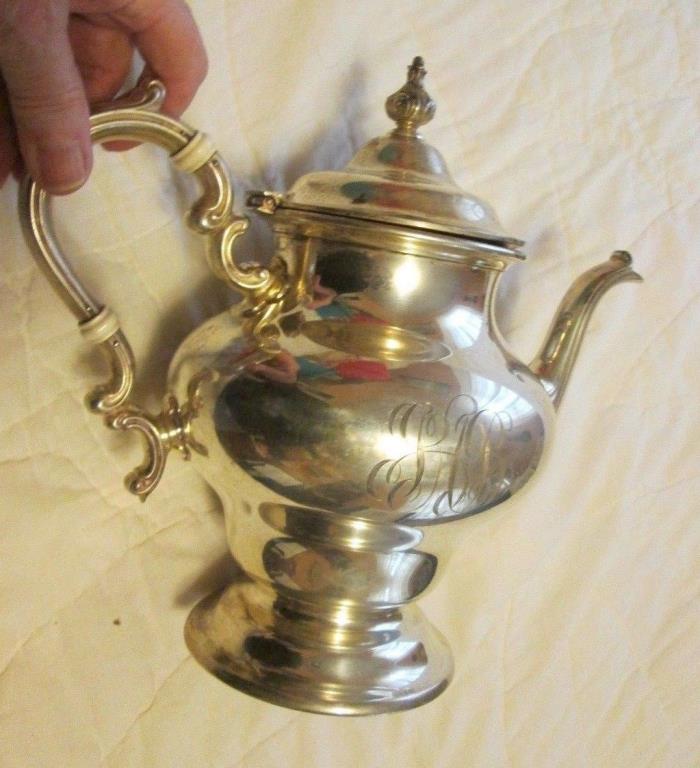 Gorham Sterling Silver 2-1/2 Pint Tea Pot  Vintage