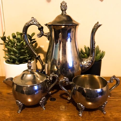 Vintage Sterling Silver 3pc Tea/Coffee Set