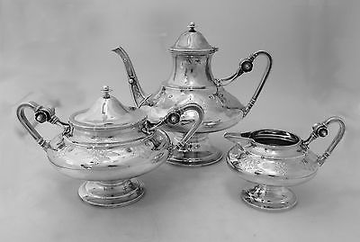 Gorham for Tiffany and Co. Sterling Silver Tea Set 1868